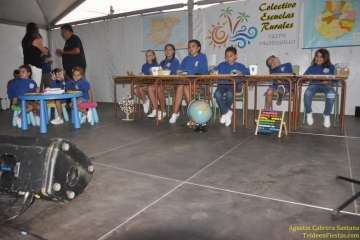 Lección escolar en el pregón de San Roque (Foto TF)